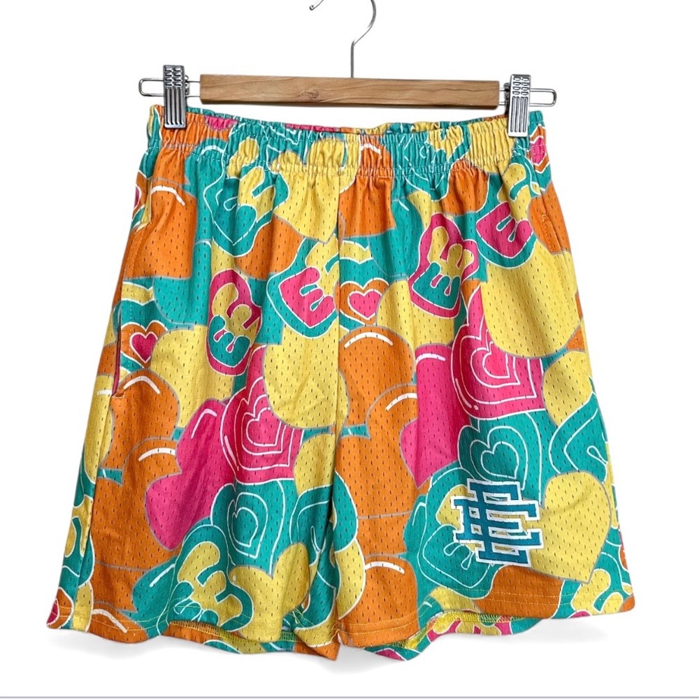 Eric Emanuel Mesh Bold Print Shorts